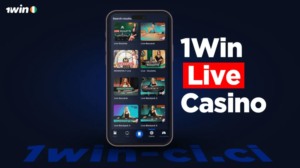 1Win Live Casino - Jouez avec le bonus de 566 000 ₣