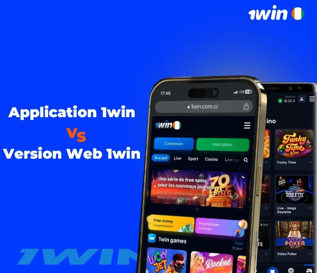 version web de 1win ci