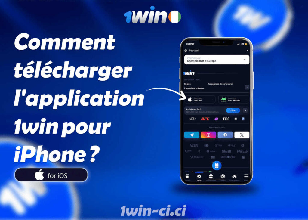 télécharger 1Win APK pour iPhone