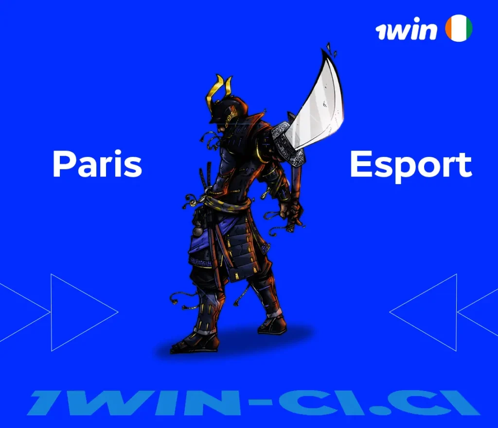 Paris Esports sur l'application 1 win apk