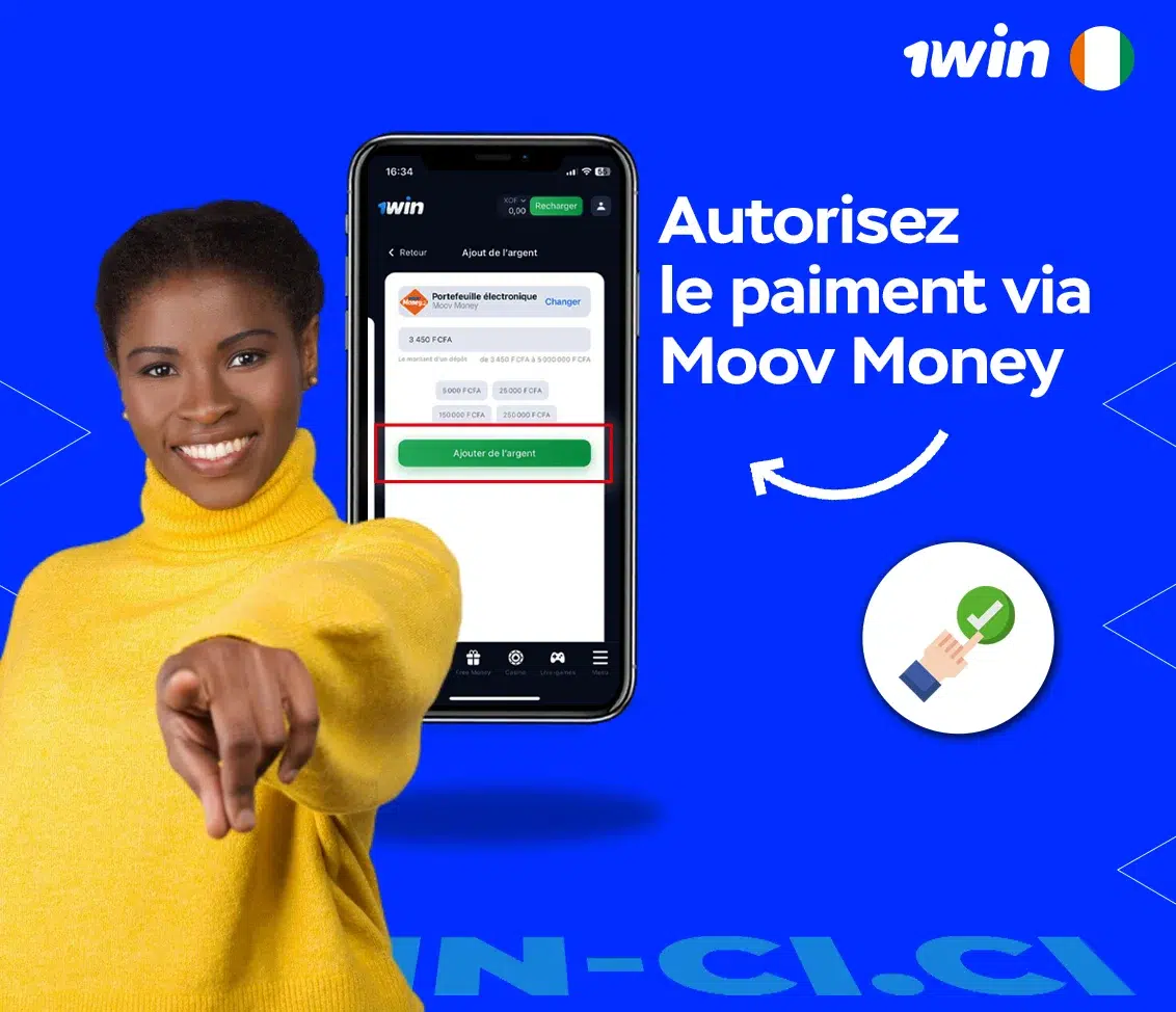 Autorisez le paiement via Moov Money