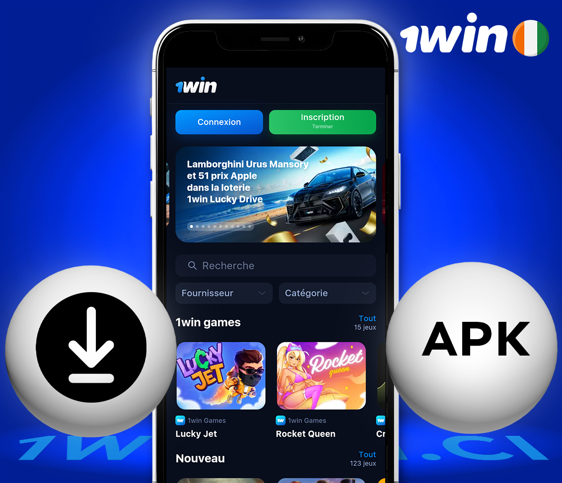 Télécharger l'application 1win APK pour Android (dernière version) en Côte d'Ivoire