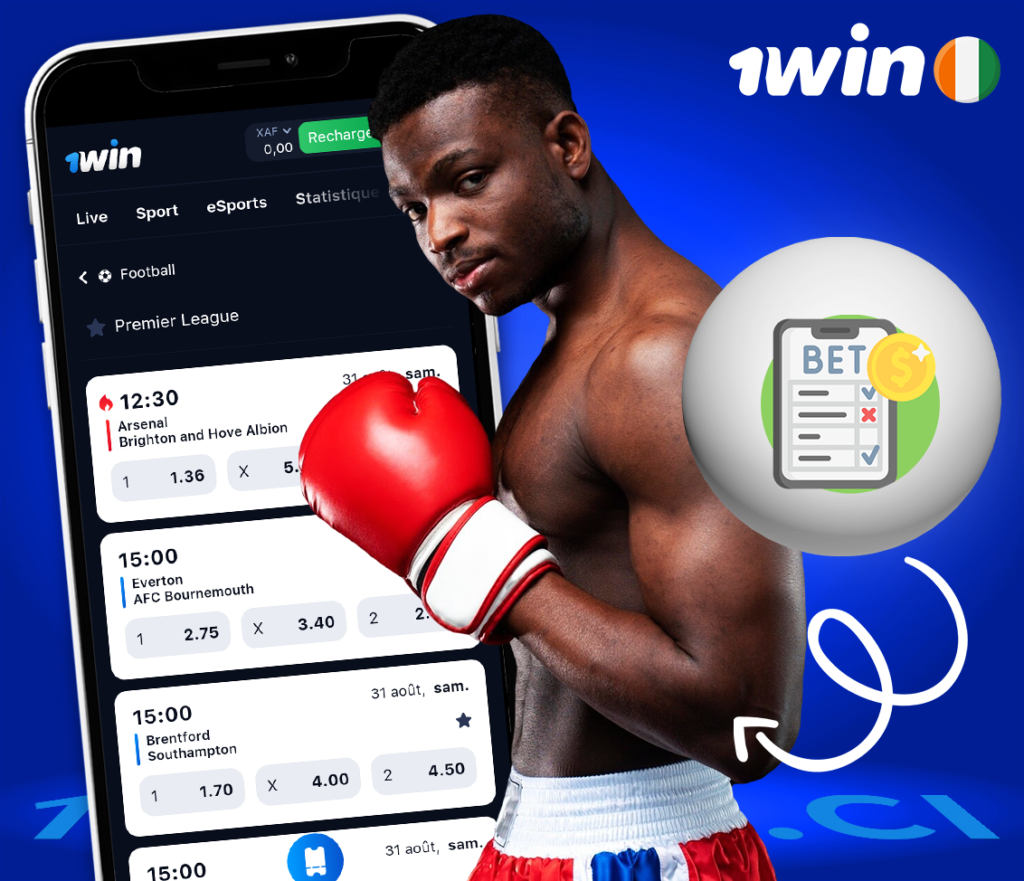 Comment parier sur 1win Android ?