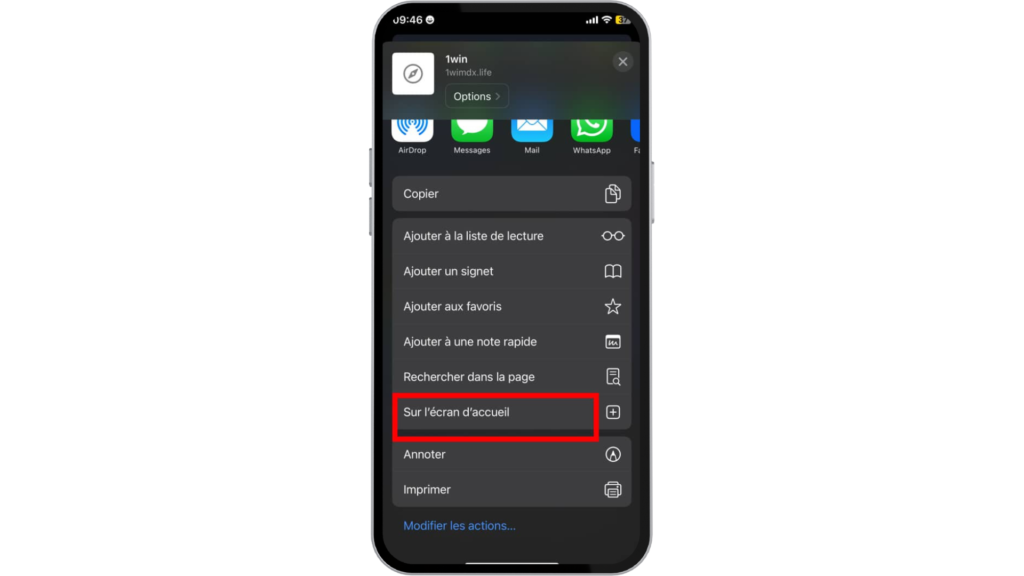 Télécharger 1win ci iPhone