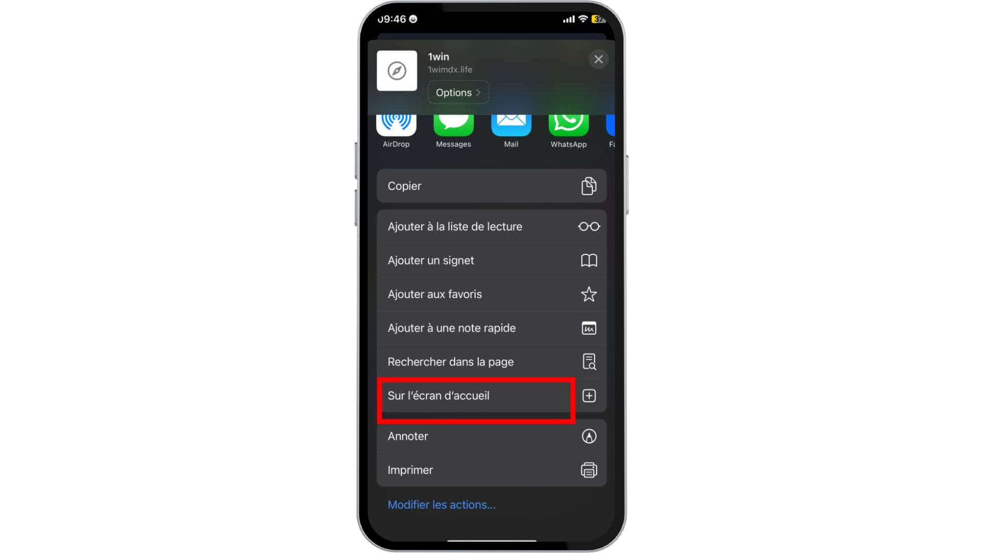 Télécharger 1win ci iPhone